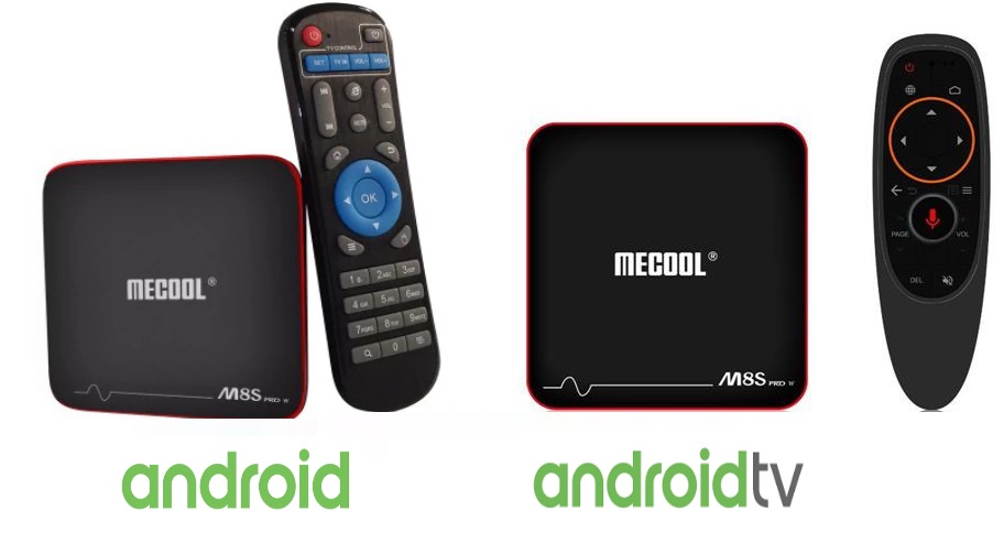 Reconnaître une M8S compatible Android TV via la télécommande
