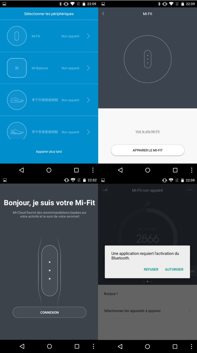 Les menus de configuration (version Android en Français)