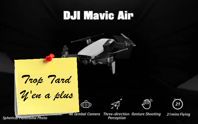 Nouveau drone DJI MAVIC Air, puissant et simple (...)