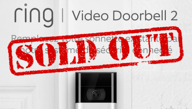 Sonnette vidéo Ring Video Doorbell 2, Full HD à 99€ (...)