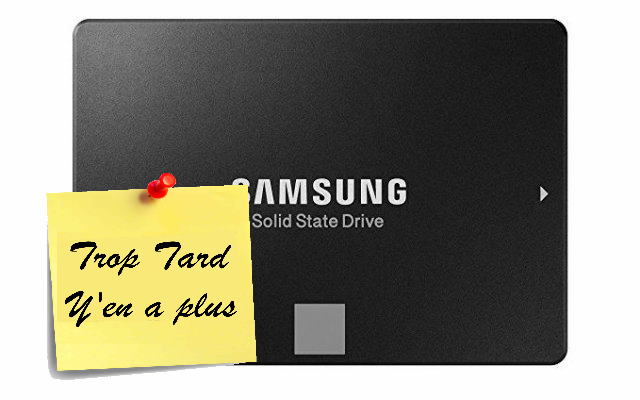 SSD Samsung 860 Evo 250 Go à 59,95 @ Amazon