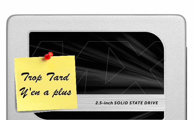 SSD Crucial MX300 275 GO 79,99€ et 525 GO à 129,90€