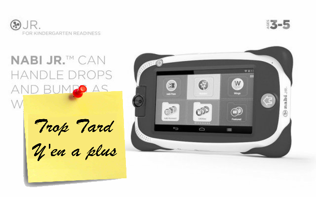 Tablette tactiles Enfants Nabi JR 5 pouces NVIDIA Tegra (...)