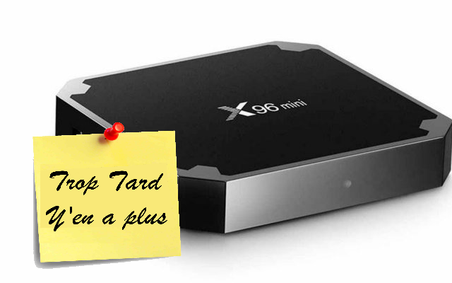 Box TV X96 Mini, 4K, Android 7.1.2, Amlogic S905W à (...)