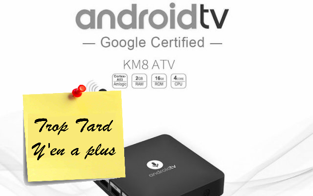 Mecool KM8, BOX TV 4K Android TV avec certification (...)