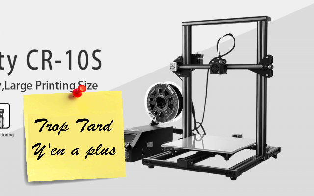 L'imprimante 3D CR10S, valeur sure, impression 300 x 300 (...)