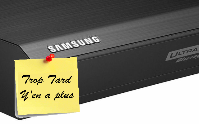 Samsung UBD-K8500, vrai lecteur Blu-ray Ultra HD 140€ (...)