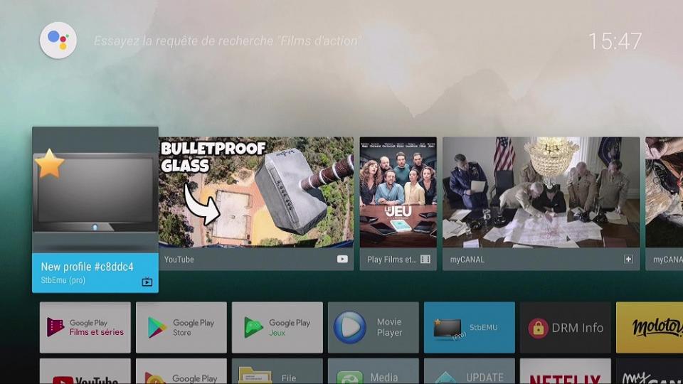 L'interface Android TV Old Style