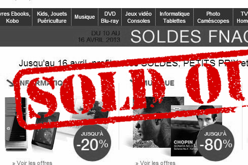 Soldes flottantes à la Fnac, le billet récapitulatif