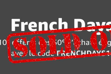 Amazon FRENCH DAYS, 10€ offerts pour 50€ d'achat