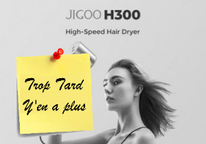 Le Sèche-cheveux JIGOO H300, haute vitesse et ions (...)