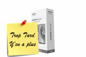 Deal expiré Smartphone Honor 90 Lite 5G avec Coque et Verre trempé à (...)