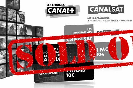 1 mois de Canal Plus ou CanalSat à 10€ en prépayé (...)