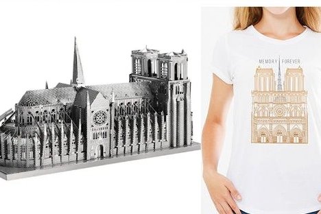 Une Maquette 3D Cathédrale Notre Dame de Paris et des (...)