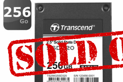 Disque 256Go SSD320 Transcend à 139,99€