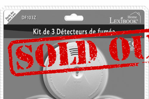 Pack 3 détecteurs de fumée batterie 5 ans Lexibook DF103Z (...)