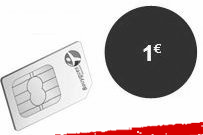 1€ la carte Sim 3G et 4 jours de surf !