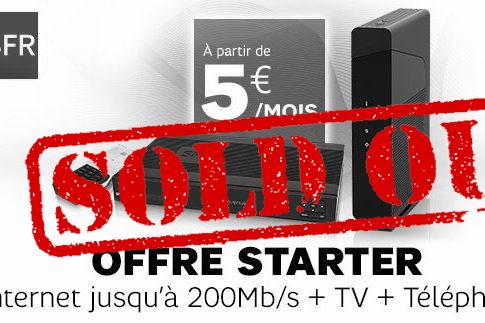 SFR BOX Starter ADSL fibre à partir de 5€ pendant 1 (...)