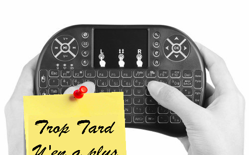 Mini clavier touchpad AZERTY rétro-éclairé sans fil à (...)