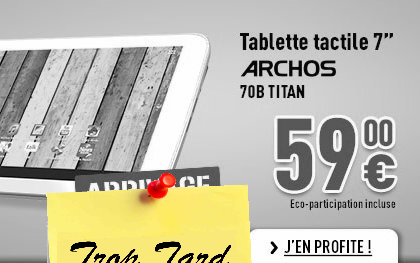 Tablette Android Archos 70B, double coeur IPS HD HDMI (...)