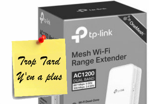 Le Répéteur WiFi RE300 MESH AC1200 à 9€99 (-71%)