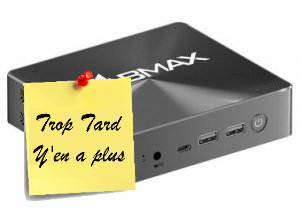 Le MiniPC BMAX B6 Plus, Core i3-1000NG4, 12 GO RAM, 512 (...)