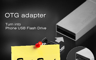Adaptateur MicroUSB OTG pour clé USB à seulement (...)