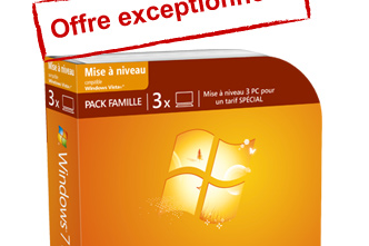 Windows 7, 3 licences pour 79 € livré !