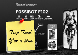 La smartphone chantier FOSSiBOT F102,IP69K, Batterie (...)