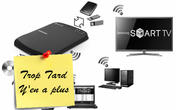 Graveur externe portable Wifi DVD NAS DLNA etc. Samsung (...)