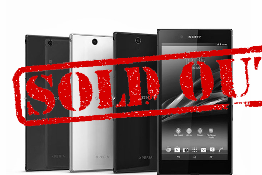 Vente flash Xperia Z ultra 249€ ce jour (100€ odr)