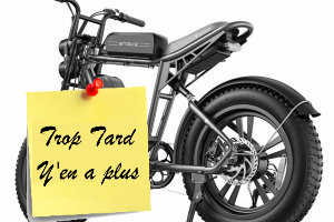 Deal expiré Le Fat Bike aventure Look moto ENGWE M20 à 1009€ Stock (...)