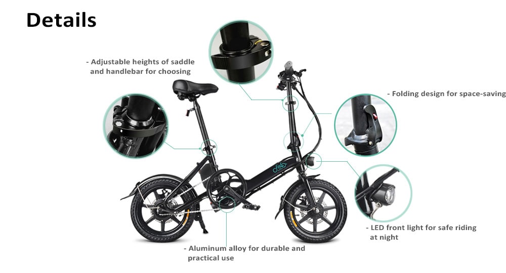 Fiido D3 Pro mini vélo électrique pour femme-Fiido