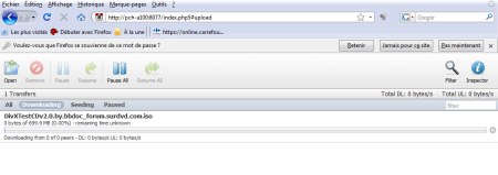 Clutch, un nouveau cient pour paramètrer le serveur Bittorrent du POPCORN