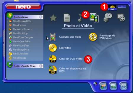 L'assistant de sélection de projet