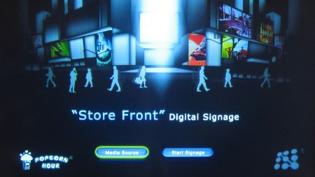 L'interface du lecteur au démarrage