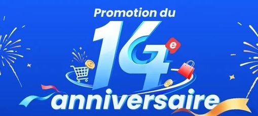 Evenement Anniversaire 14 ans Geekbuying