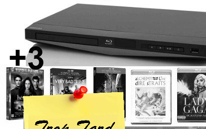 Un lecteur Blu-Ray Toshiba USB DivX et 3 Blu-Rays à (…)