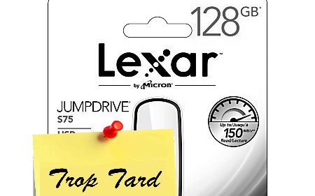 Clé USB 3.0 Lexar JumpDrive S75 128 Go (débits jusqu'à (…)