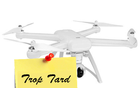 Drone Xiaomi, Quadricoptère version caméra 4K à 306€12