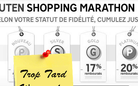 Retour du Marathon Rakuten Priceminister avec jusque 20% (…)