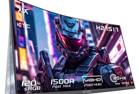 KTC H27S17, un écran incurvé QHD 27 pouces 180 Hz à prix doux (139€)