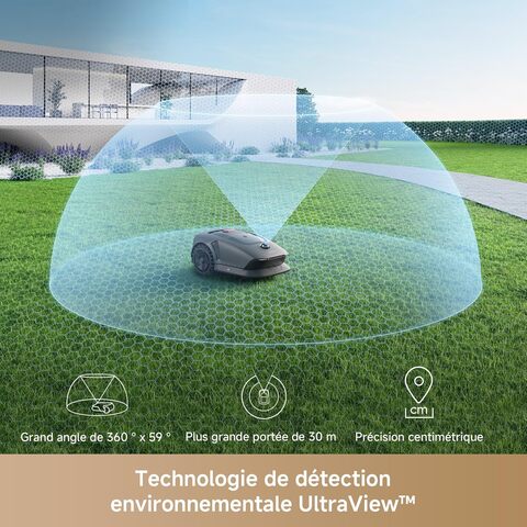 Le LIDAR detecte les obstacles haut et délimitations sur 360°