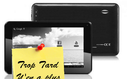 Tablette tactile Android 7 pouces 1.2 GhZ 29€99