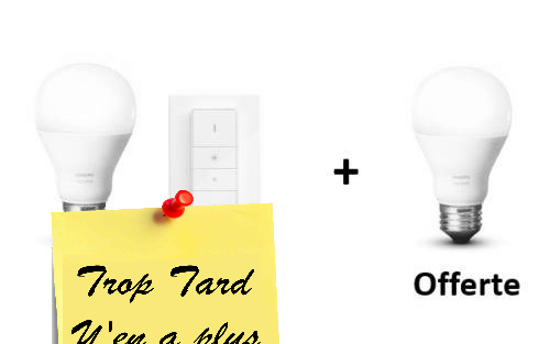Kit variateur Philips Hue dimming avec 2 Ampoules E27 (…)
