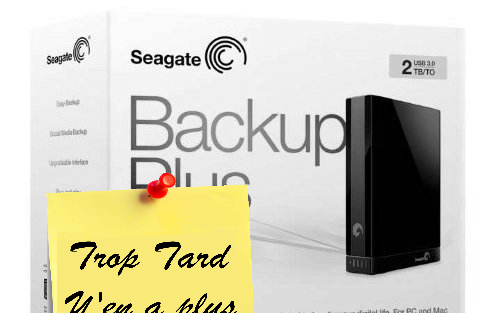 Disque dur Seagate Backup plus 2TO USB3 à 100€ livré
