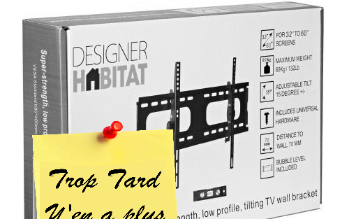Support mural VESA pour TV LCD LED Plasma 33 à 60 pouces (…)