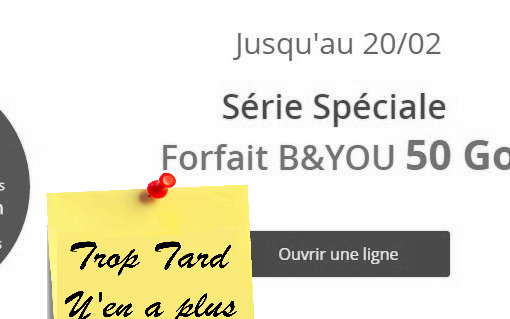 Forfait mobile Bouygues B&You - Appels/SMS/MMS (…)