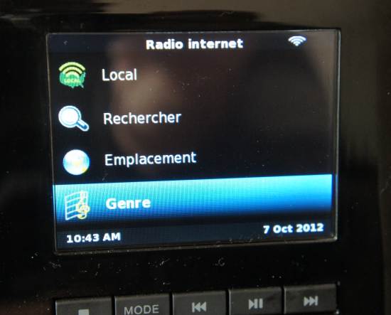 La recherche de stations radio