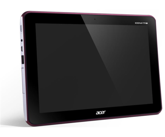 ACER A200 vue de face (version rouge)